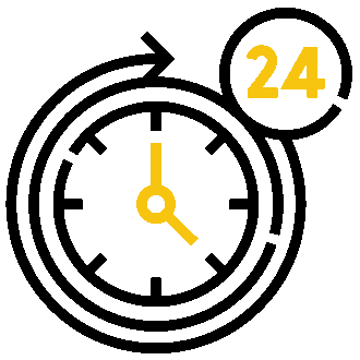 24/7 Erreichbarkeit